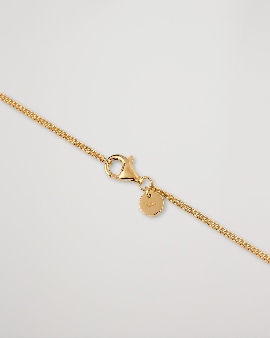 Men |  | Tom Wood | Curb Chain Slim Necklace Gold