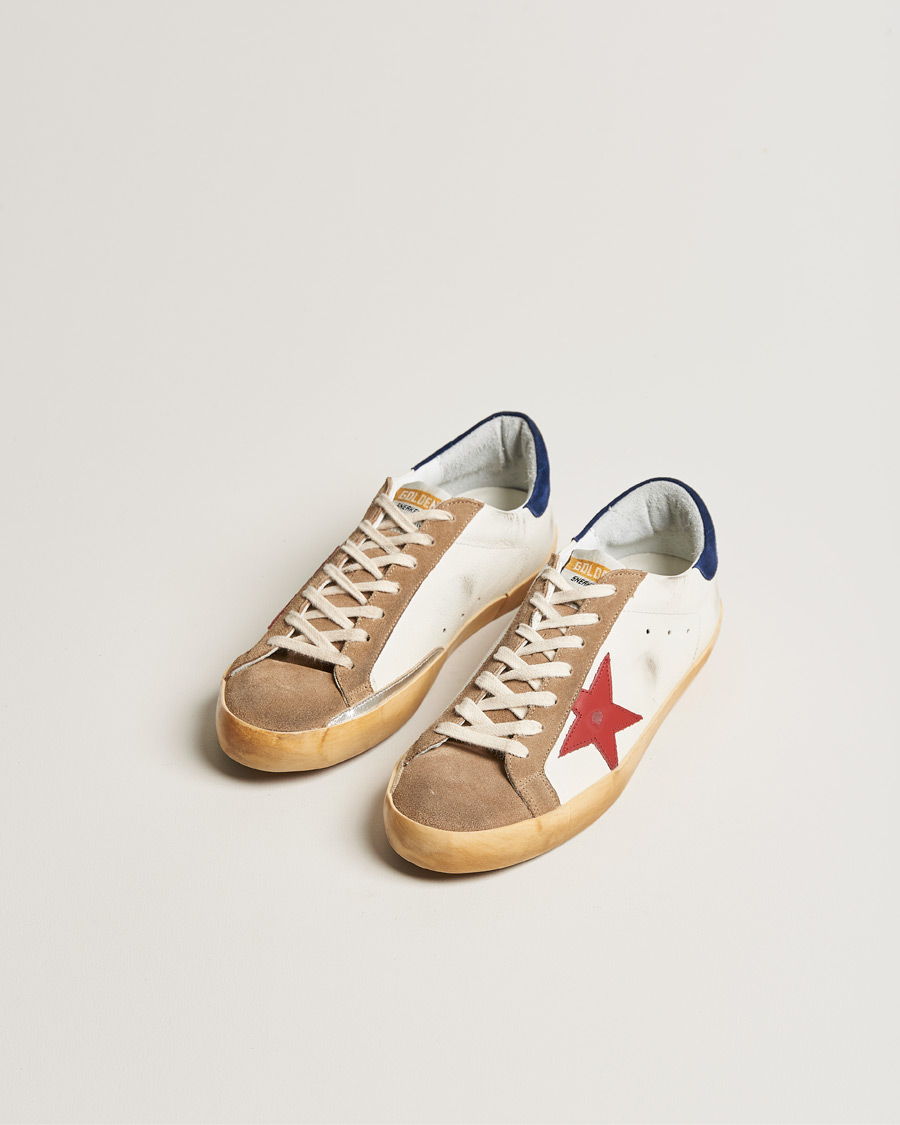 Herren |  | Golden Goose Deluxe Brand | Super-Star Sneakers White/Red