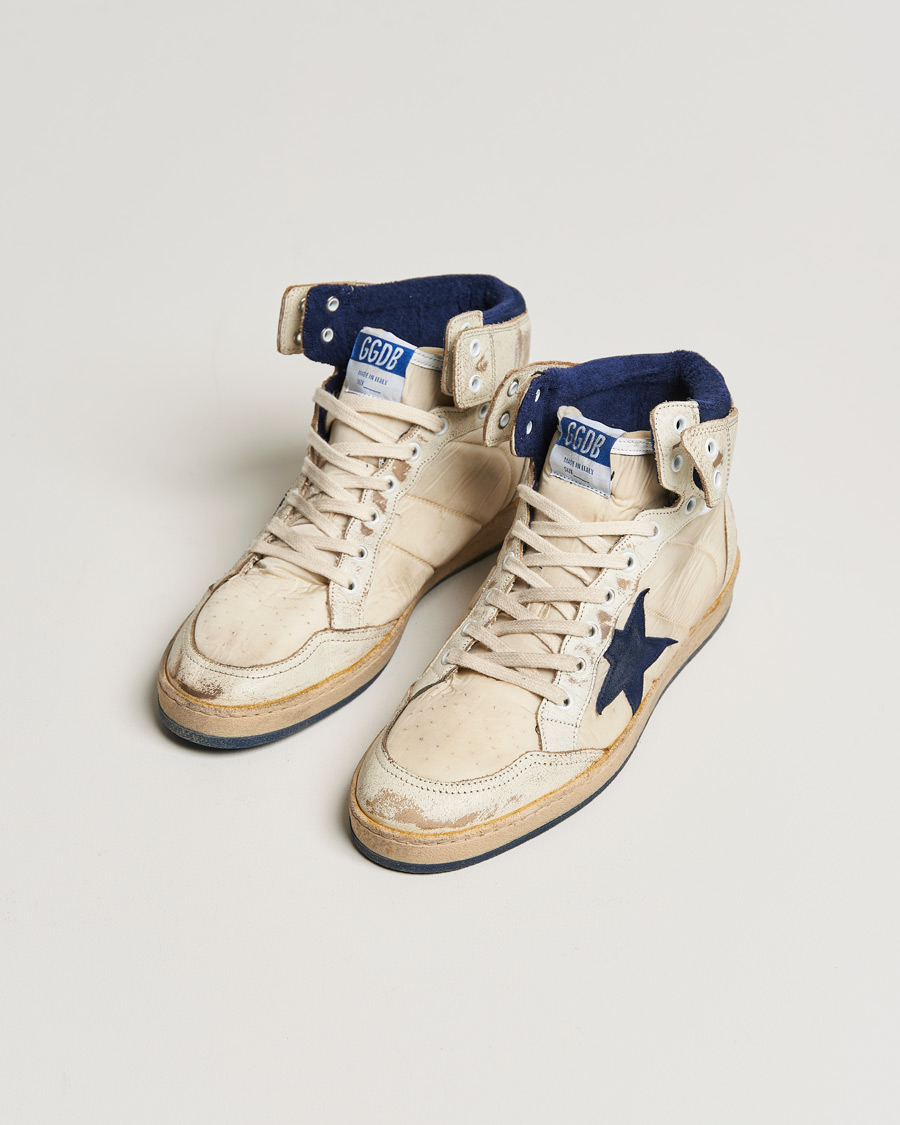 Herren |  | Golden Goose Deluxe Brand | Sky Star Vintage Basket Sneaker White/Dark Blue