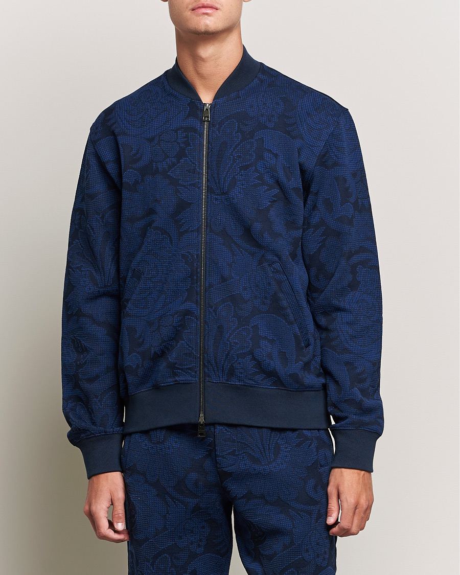 Herren | Pullover | Etro | Printed Bomber Sweat Navy