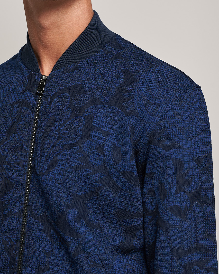 Herren | Pullover | Etro | Printed Bomber Sweat Navy