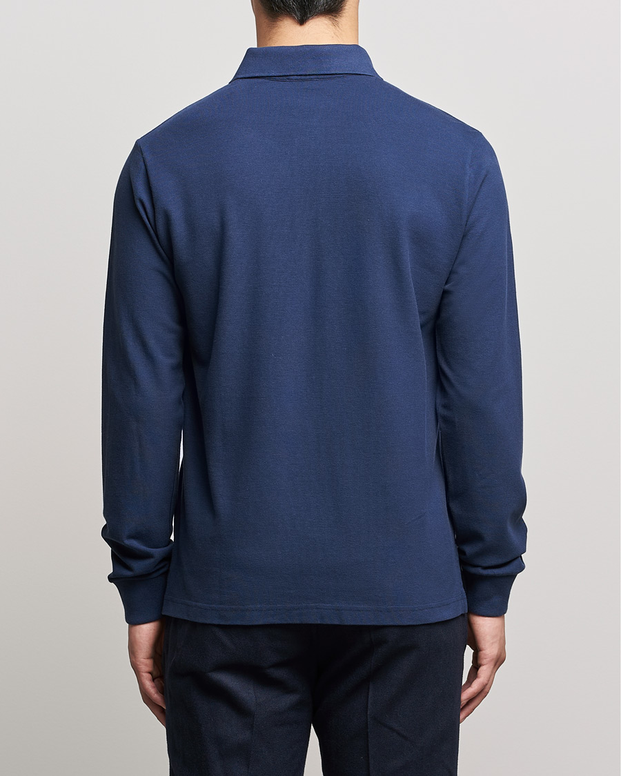 Herren | Pullover | Etro | Long Sleeve Contrast Paisley Polo Navy
