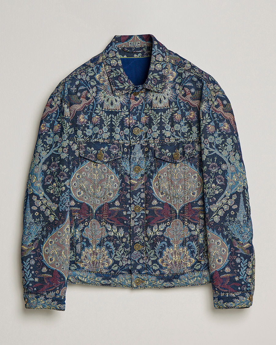 Herren | Jeansjacken | Etro | Embroidered Denim Jacket Dark Blue