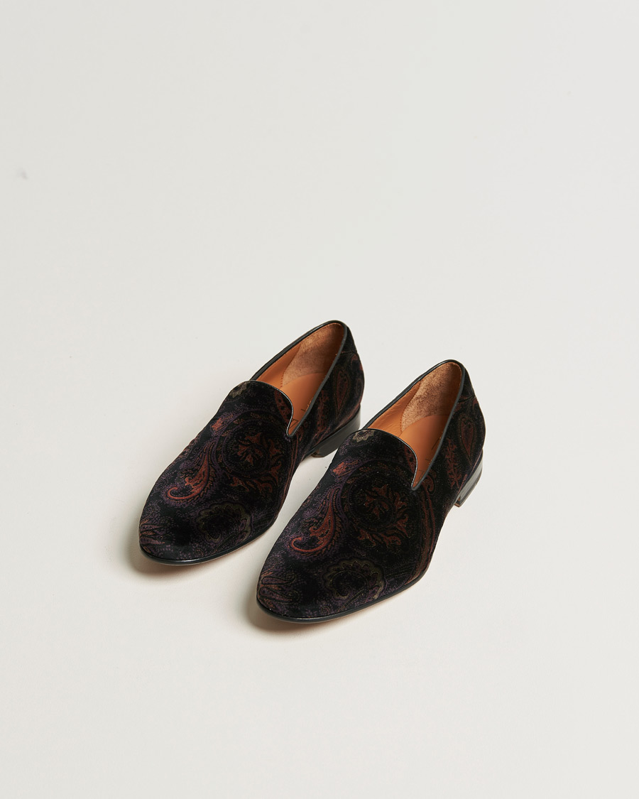 Herren | Loafer | Etro | Printed Slippers Black