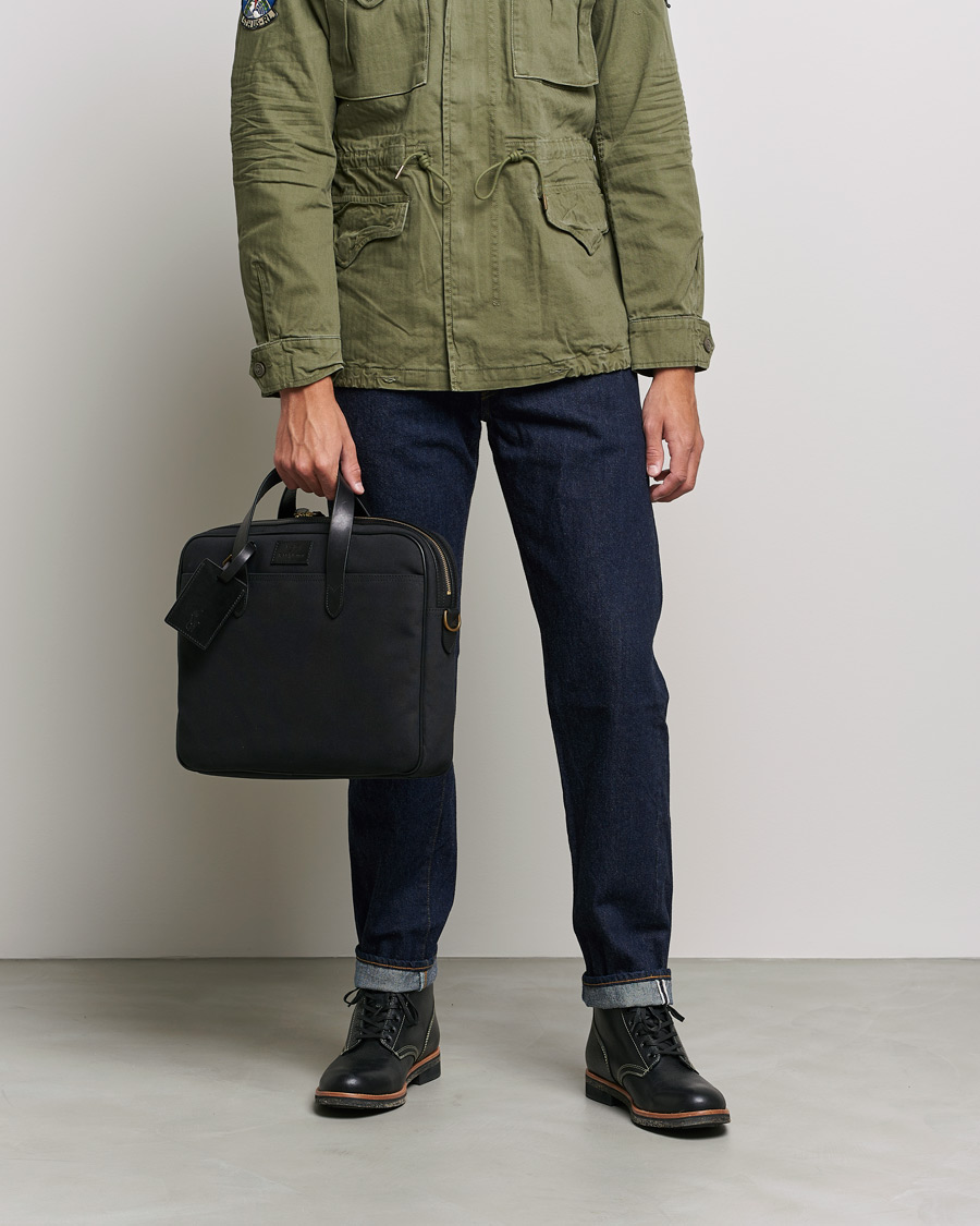 Herren | Taschen | Polo Ralph Lauren | Canvas/Leather Computer Bag Black