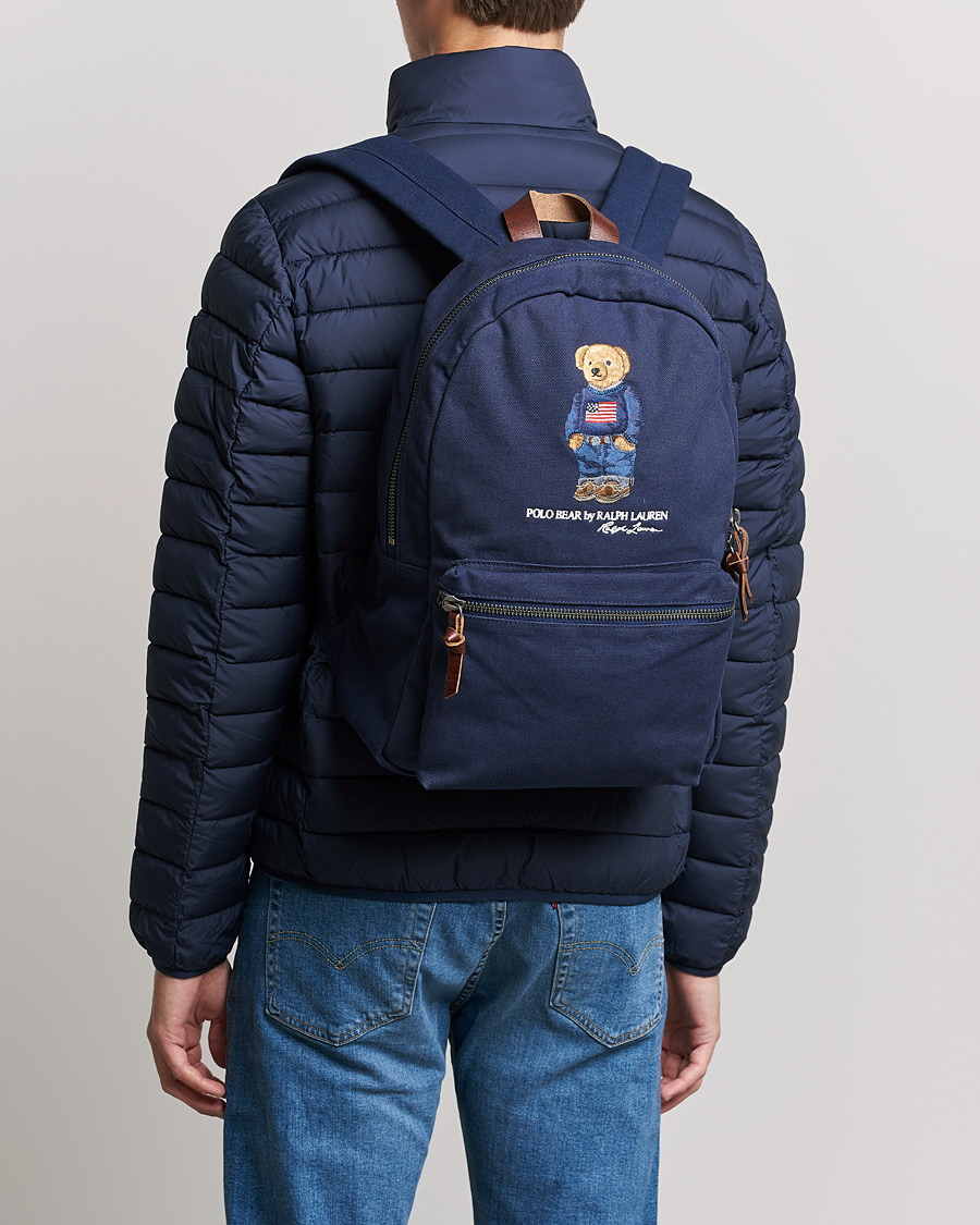 Herren | Polo Ralph Lauren Bear Canvas Backpack Navy | Polo Ralph Lauren | Bear Canvas Backpack Navy