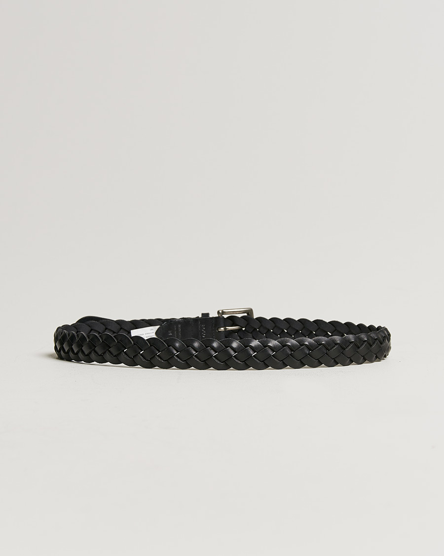 Herren |  | Polo Ralph Lauren | Braided Leather Belt Black