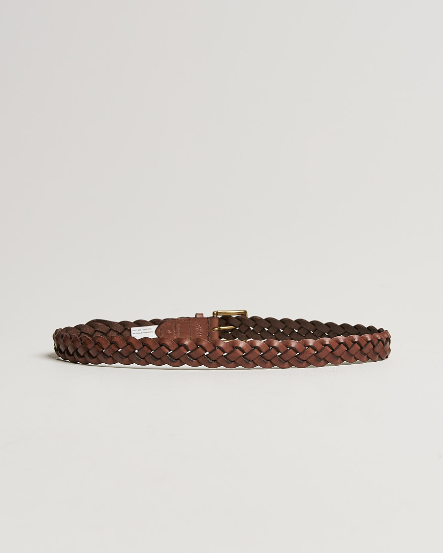 Herren | Gürtel | Polo Ralph Lauren | Braided Leather Belt Brown