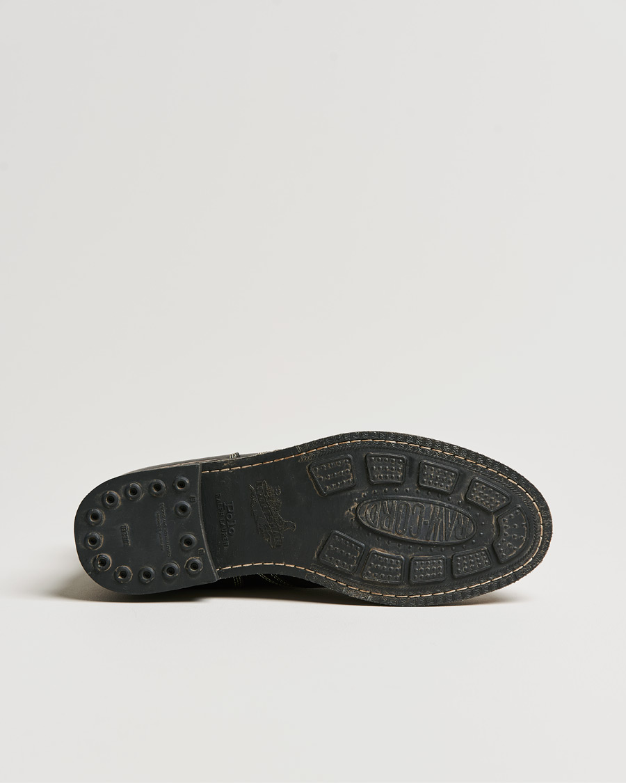 Herren | Schnürboots | Polo Ralph Lauren | RL Army Oiled Leather Boots Black