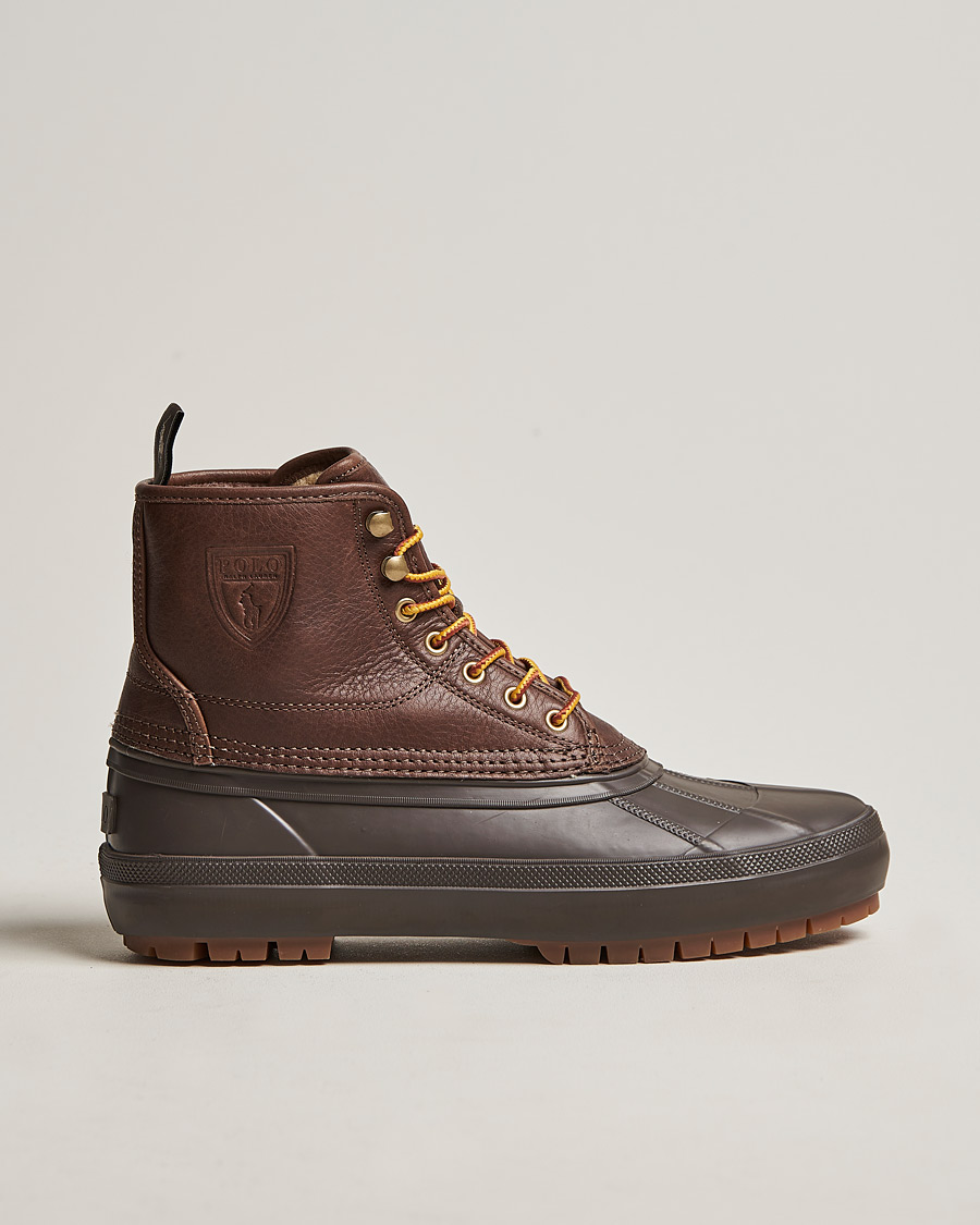 Herren | Polo Ralph Lauren Claus Leather Boots Dark Brown | Polo Ralph Lauren | Claus Leather Boots Dark Brown