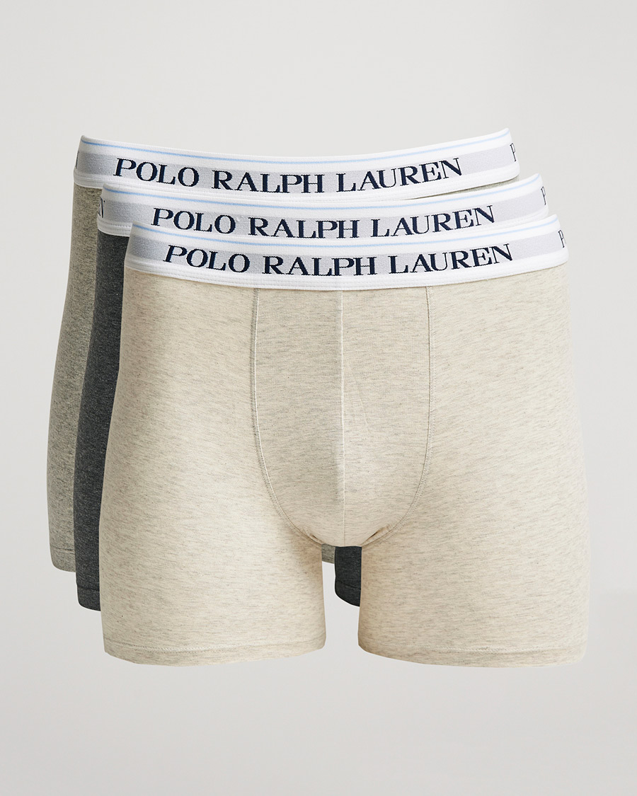 Herren | Unterwäsche | Polo Ralph Lauren | 3-Pack Boxer Brief Heather/Grey/Charcoal