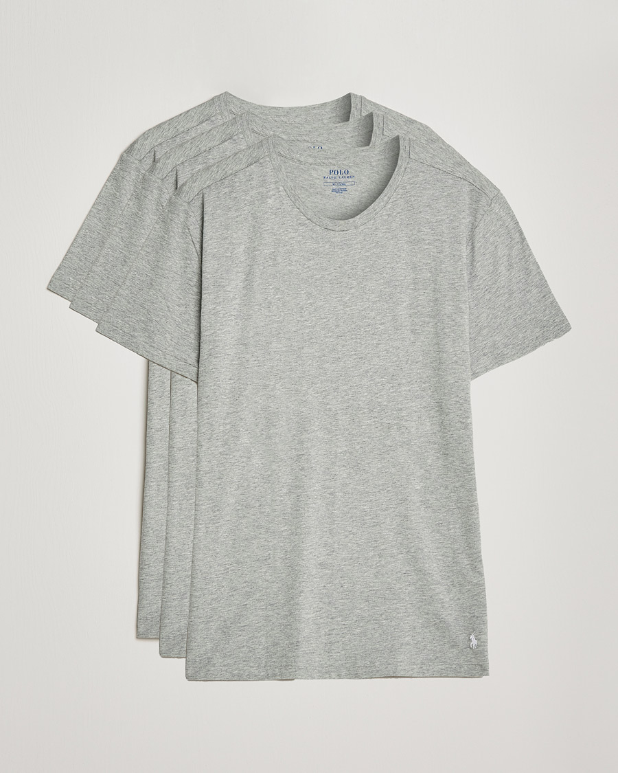 Herren | T-Shirts | Polo Ralph Lauren | 3-Pack Crew Neck T-Shirt Andover Heather