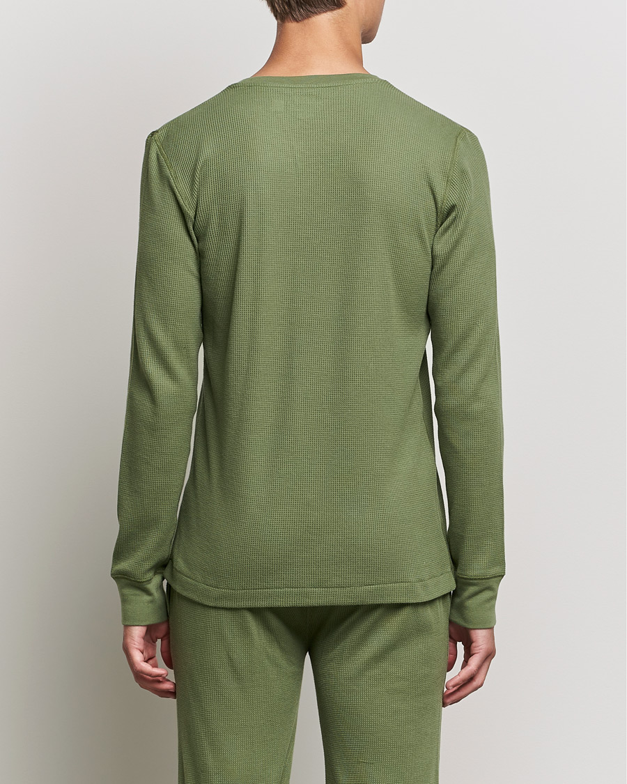 Herren | T-Shirts | Polo Ralph Lauren | Waffle Long Sleeve Crew Neck Army Olive