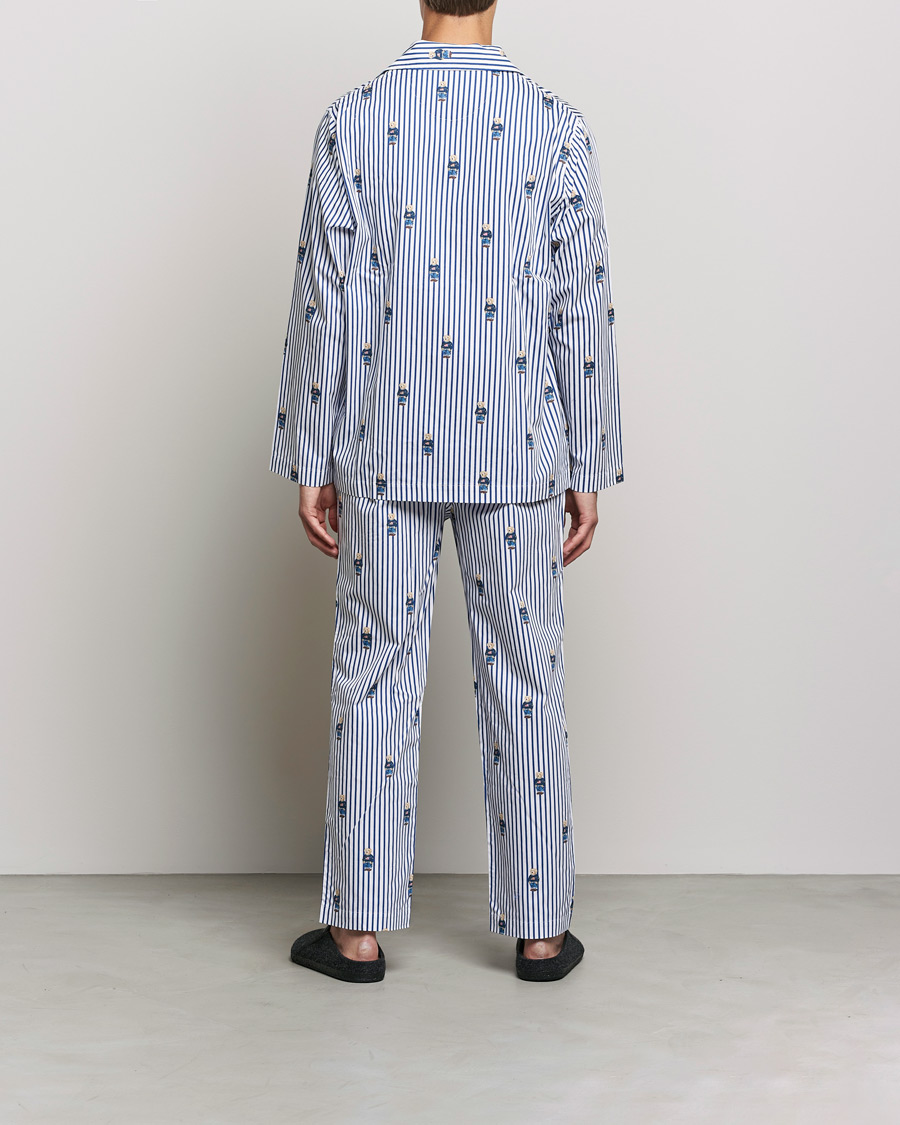 Herren | Schlafanzüge & Bademäntel | Polo Ralph Lauren | Bear Striped Pyjama Set Blue/White