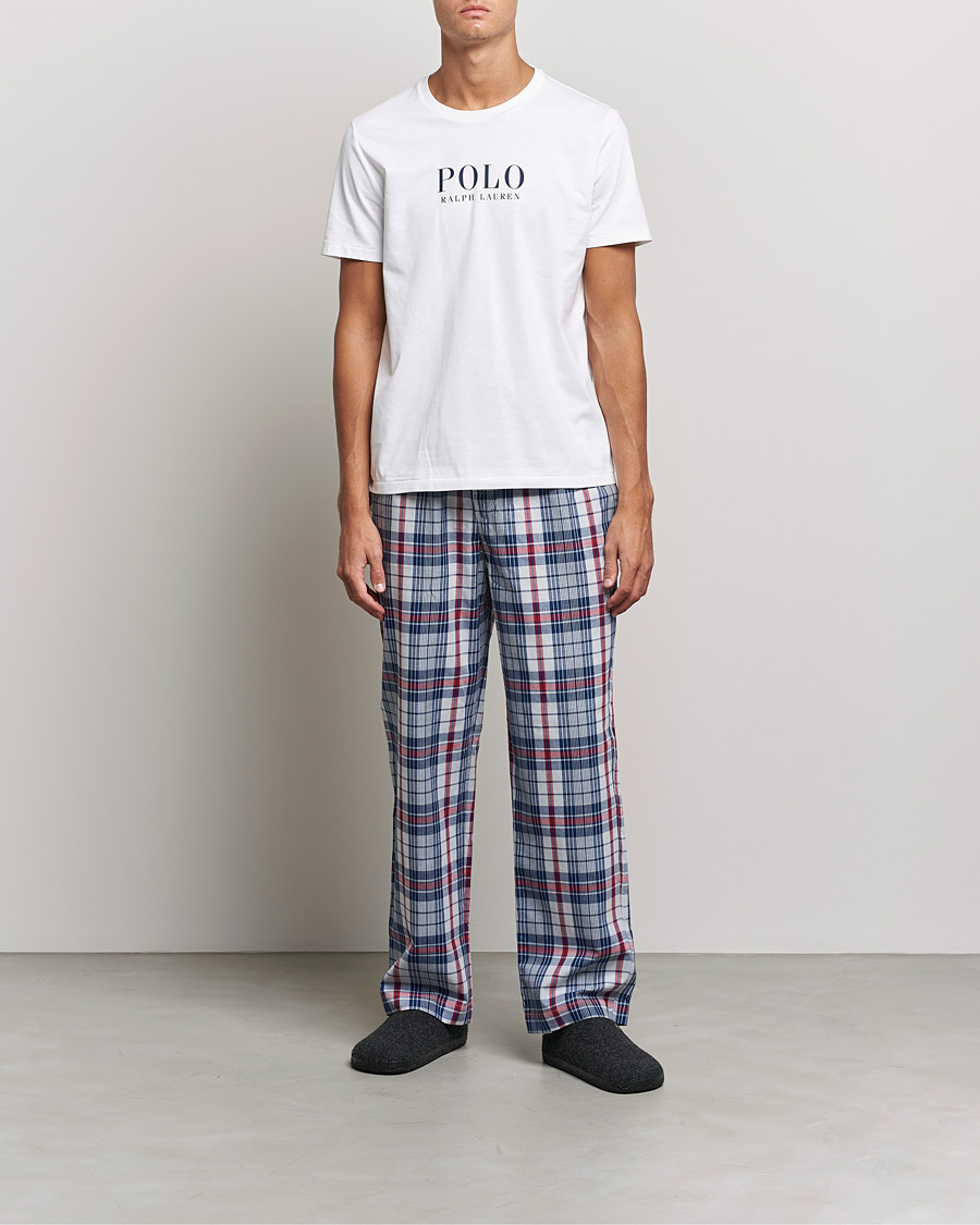 Herren | Pyjama-Set | Polo Ralph Lauren | Cotton Checked Pyjama Set White/Red