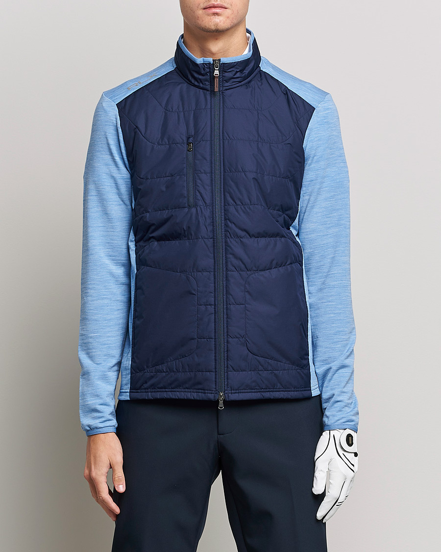 Herren | Sport | RLX Ralph Lauren | Performance Wool Full Zip Hybrid Sweater  Navy/Blue