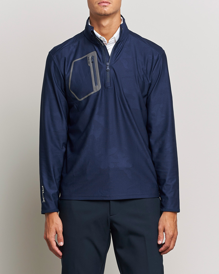 Herren | Sport | RLX Ralph Lauren | Luxury Performance Jersey Half-Zip French Navy Camo