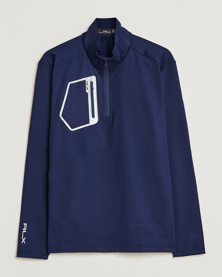 Herren | Pullover | RLX Ralph Lauren | Luxury Performance Jersey Half-Zip Navy