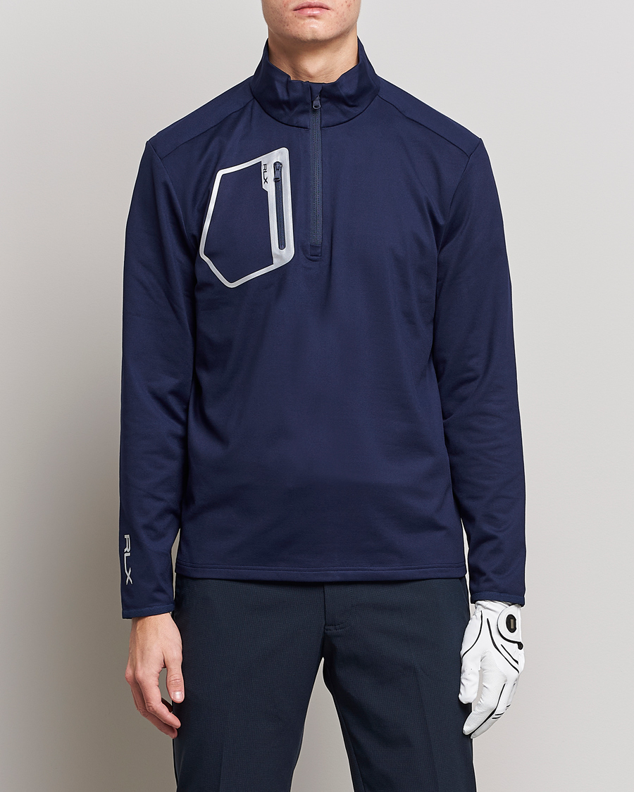 Herren | Pullover | RLX Ralph Lauren | Luxury Performance Jersey Half-Zip Navy