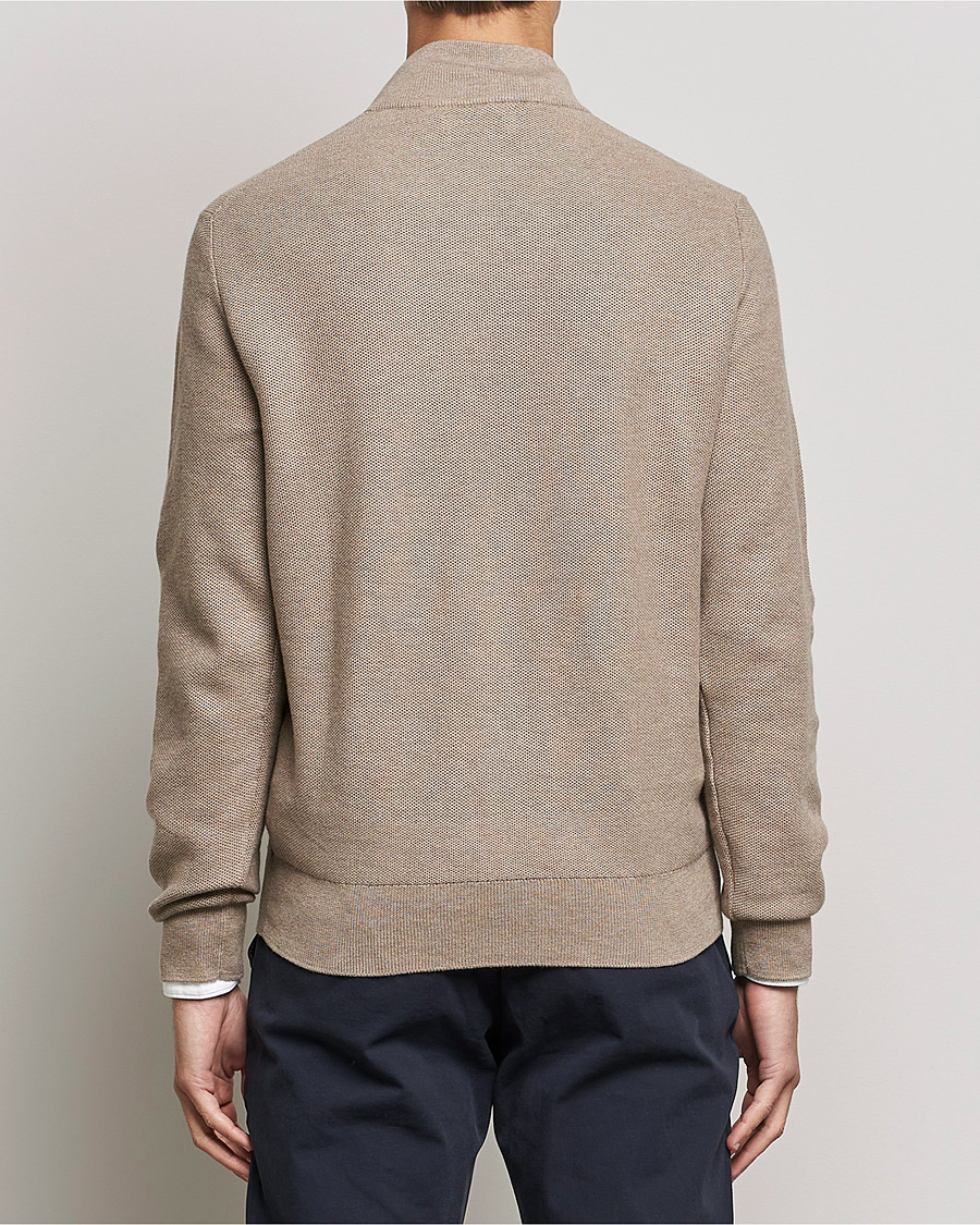 Herren | Pullover | Polo Ralph Lauren | Textured Half-Zip Honey Brown Heather