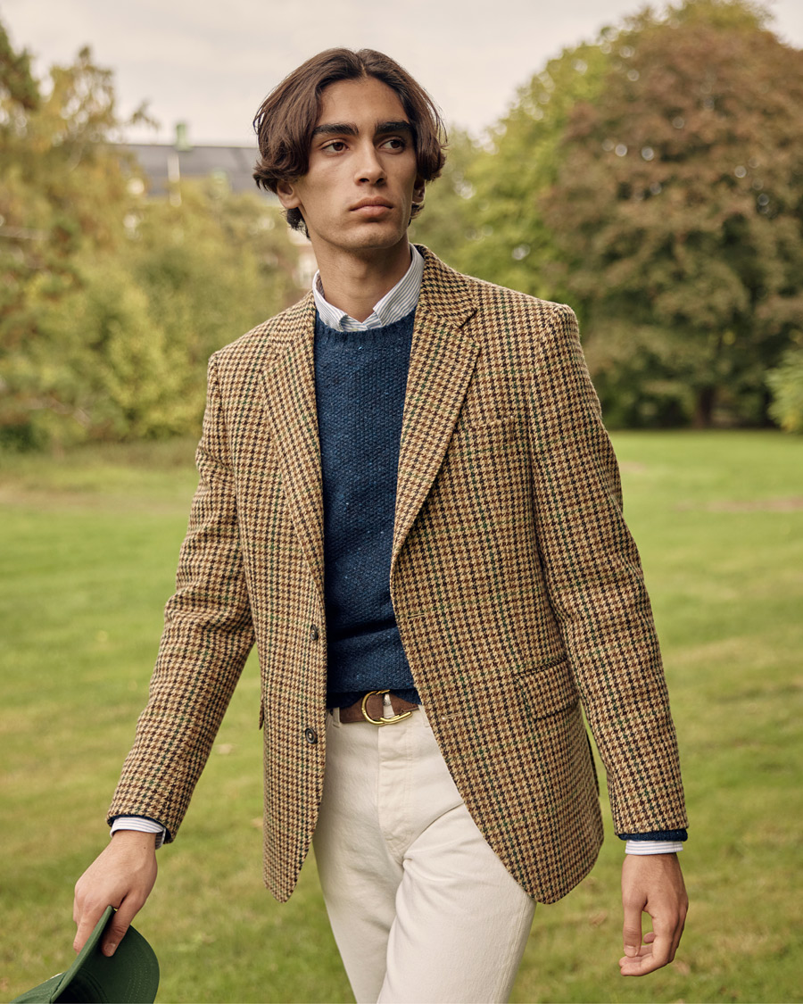 Herren | Pullover | Polo Ralph Lauren | Wool Donegal Knitted Sweater Navy