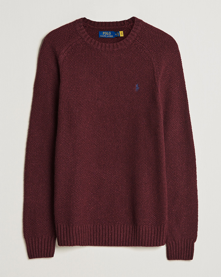 Polo Ralph Wool Donegal Sweater Burgundy CareOfCarl.de
