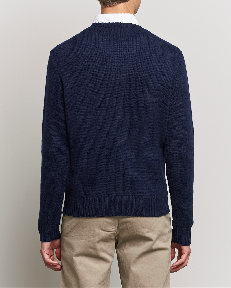 Herren | Pullover | Polo Ralph Lauren | Wool Heritage Bear Knitted Sweater Navy