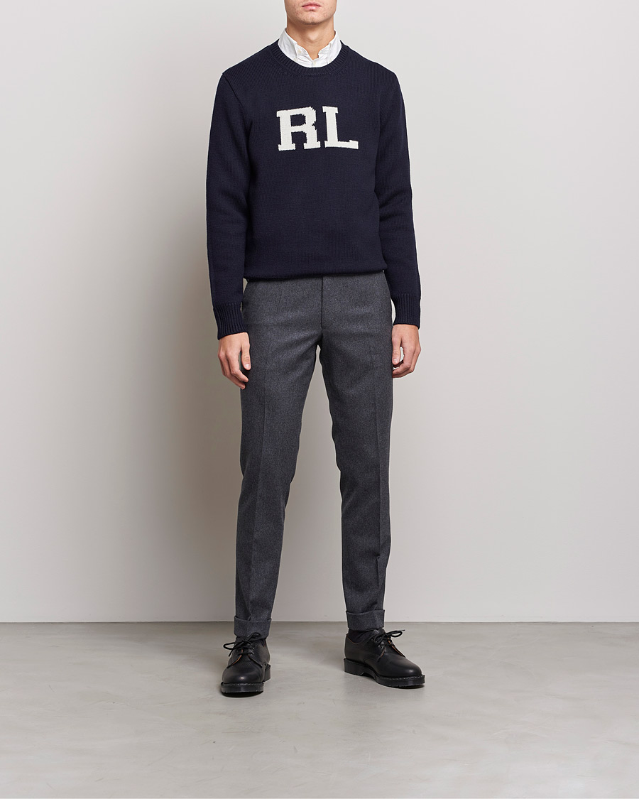Herren | Pullover | Polo Ralph Lauren | Wool Logo Knitted Sweater Hunter Navy