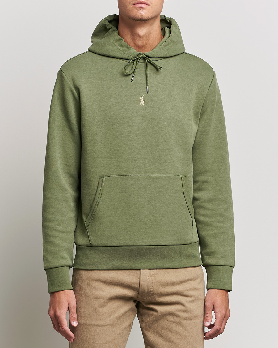 Herren | Pullover | Polo Ralph Lauren | Double Knit Logo Hoodie Army Olive