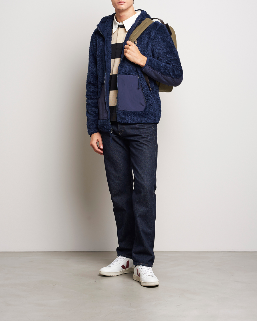 Herren | Pullover | Polo Ralph Lauren | Curly Sherpa Full Zip Hoodie Newport Navy