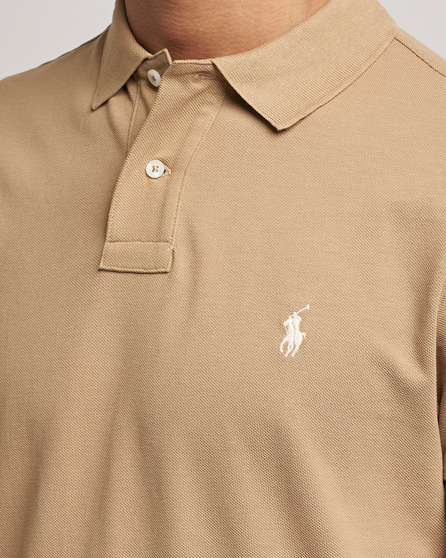 Polo Ralph Lauren Custom Slim Fit Polo Luxury Tan
