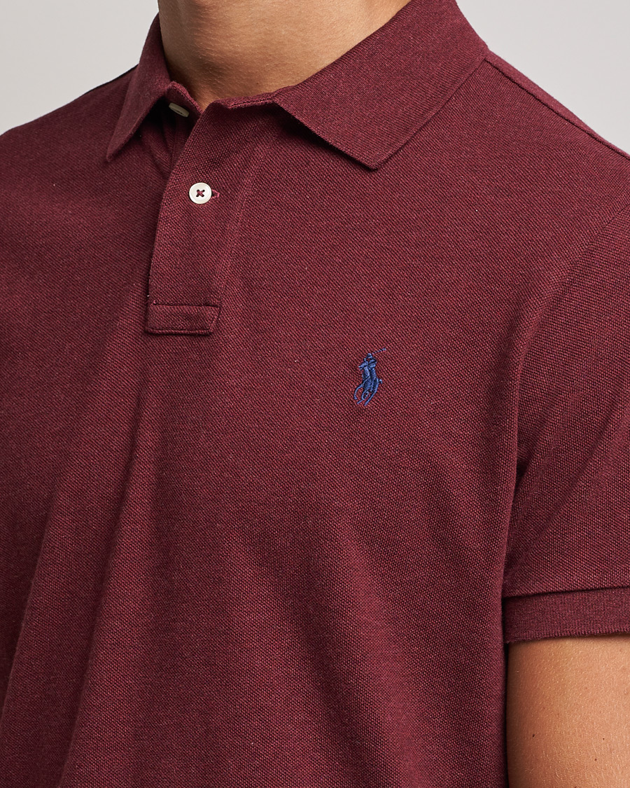 Herren | Poloshirts | Polo Ralph Lauren | Custom Slim Fit Polo Spring Wine Heather