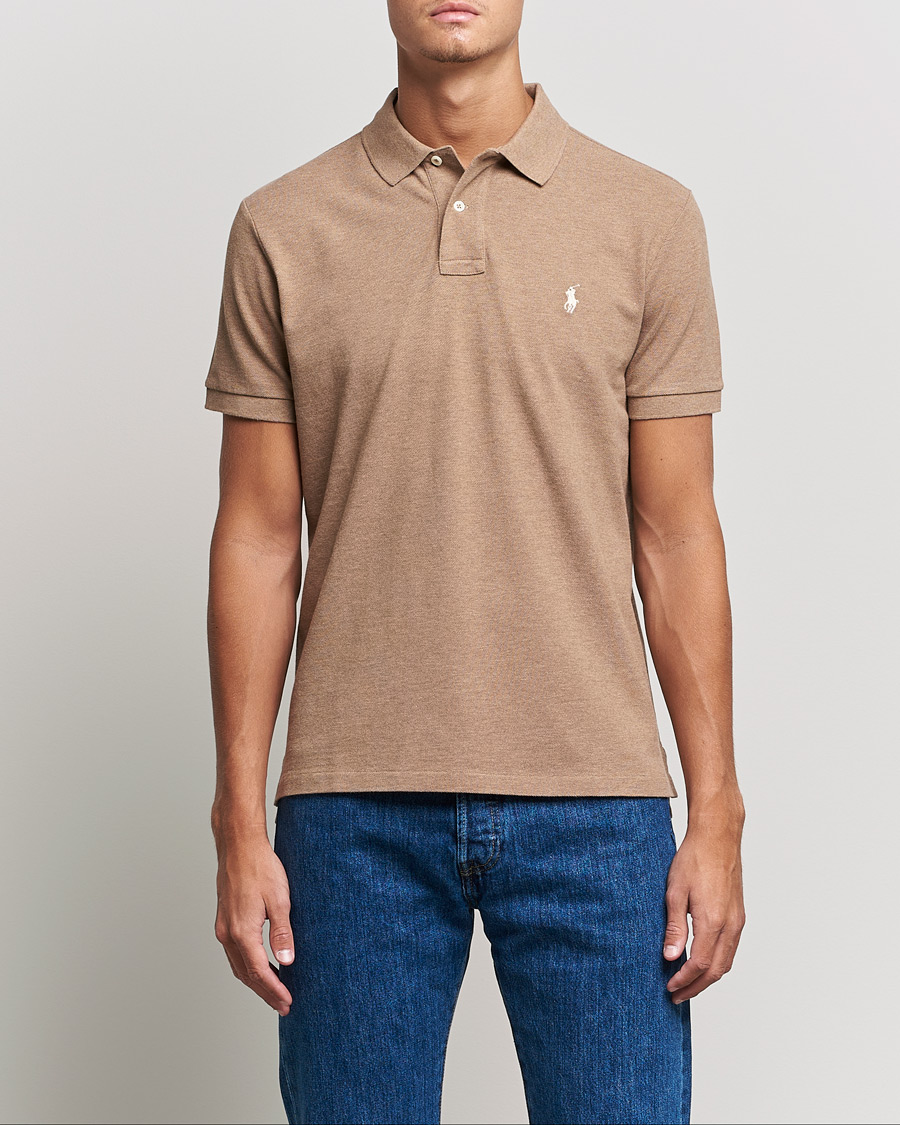 Herren | Poloshirt | Polo Ralph Lauren | Custom Slim Fit Polo Italian Heather