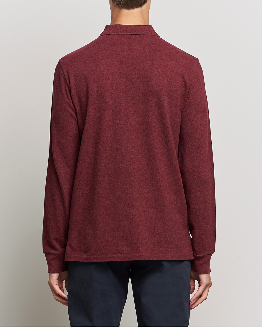 Herren | Pullover | Polo Ralph Lauren | Custom Slim Fit Long Sleeve Polo Wine Heather