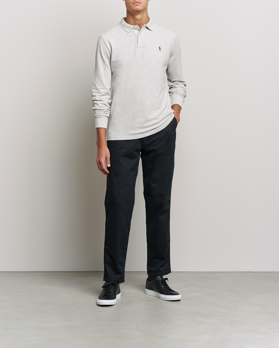 Herren | Langarm-Poloshirts | Polo Ralph Lauren | Custom Slim Fit Long Sleeve Polo Light Sport Heather