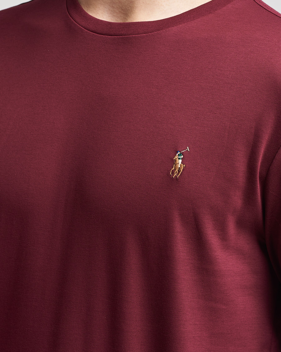 Herren | T-Shirts | Polo Ralph Lauren | Luxury Pima Cotton Long Sleeve Tee Classic Wine