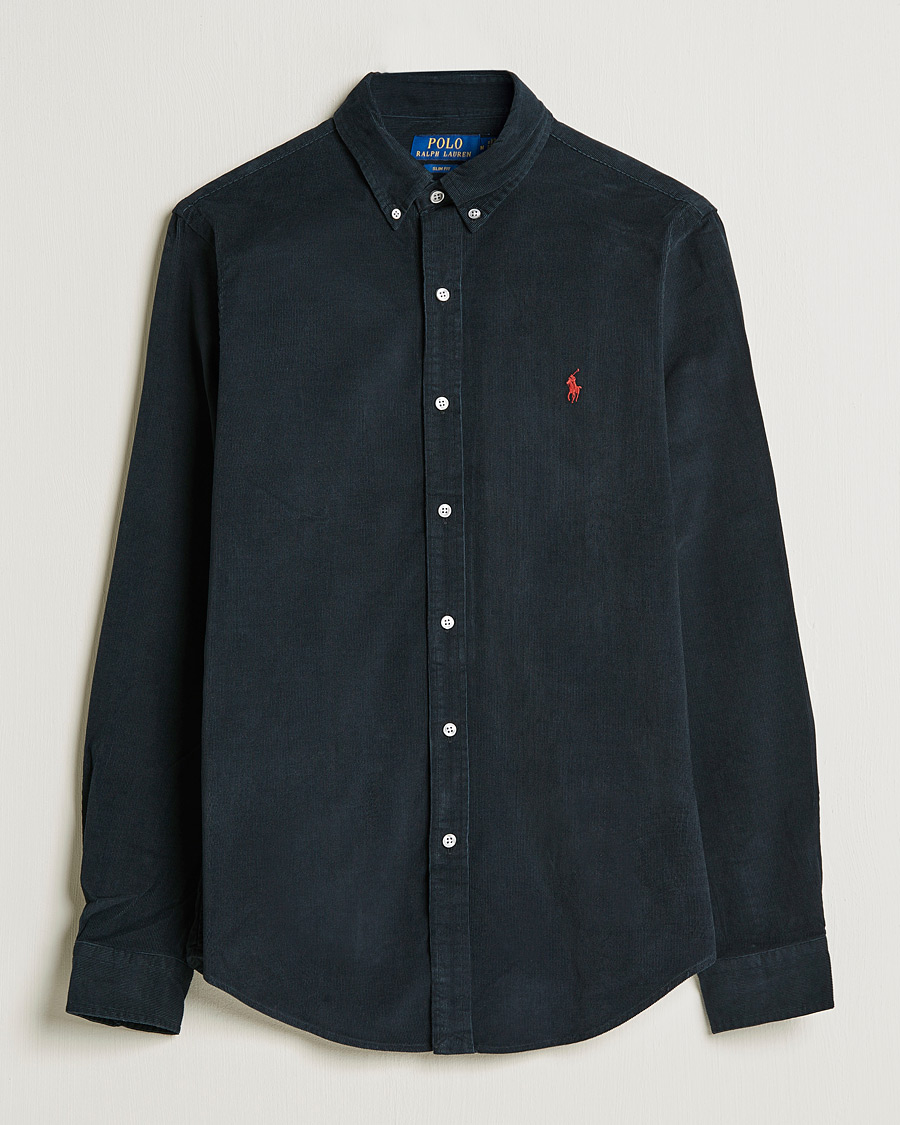 Herren | Freizeithemden | Polo Ralph Lauren | Slim Fit Corduroy Shirt Black