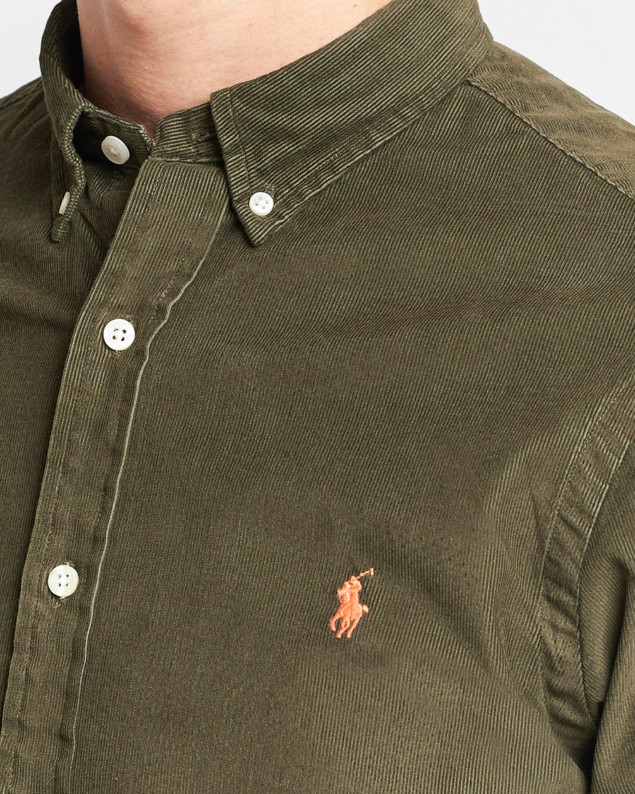 Herren | Hemden | Polo Ralph Lauren | Slim Fit Corduroy Shirt Canopy Olive