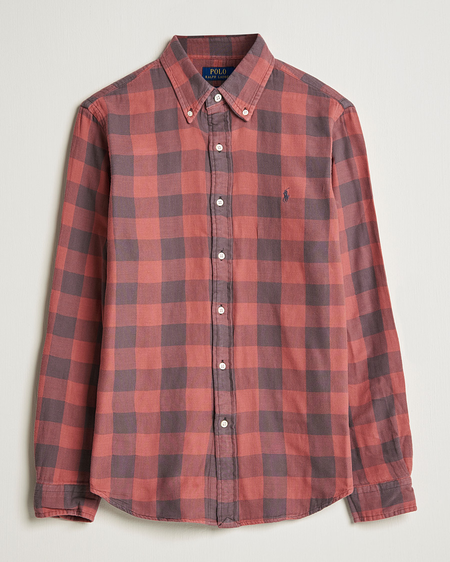 Herren | Hemden | Polo Ralph Lauren | Custom Fit Double Faced Checked Shirt Red/Black