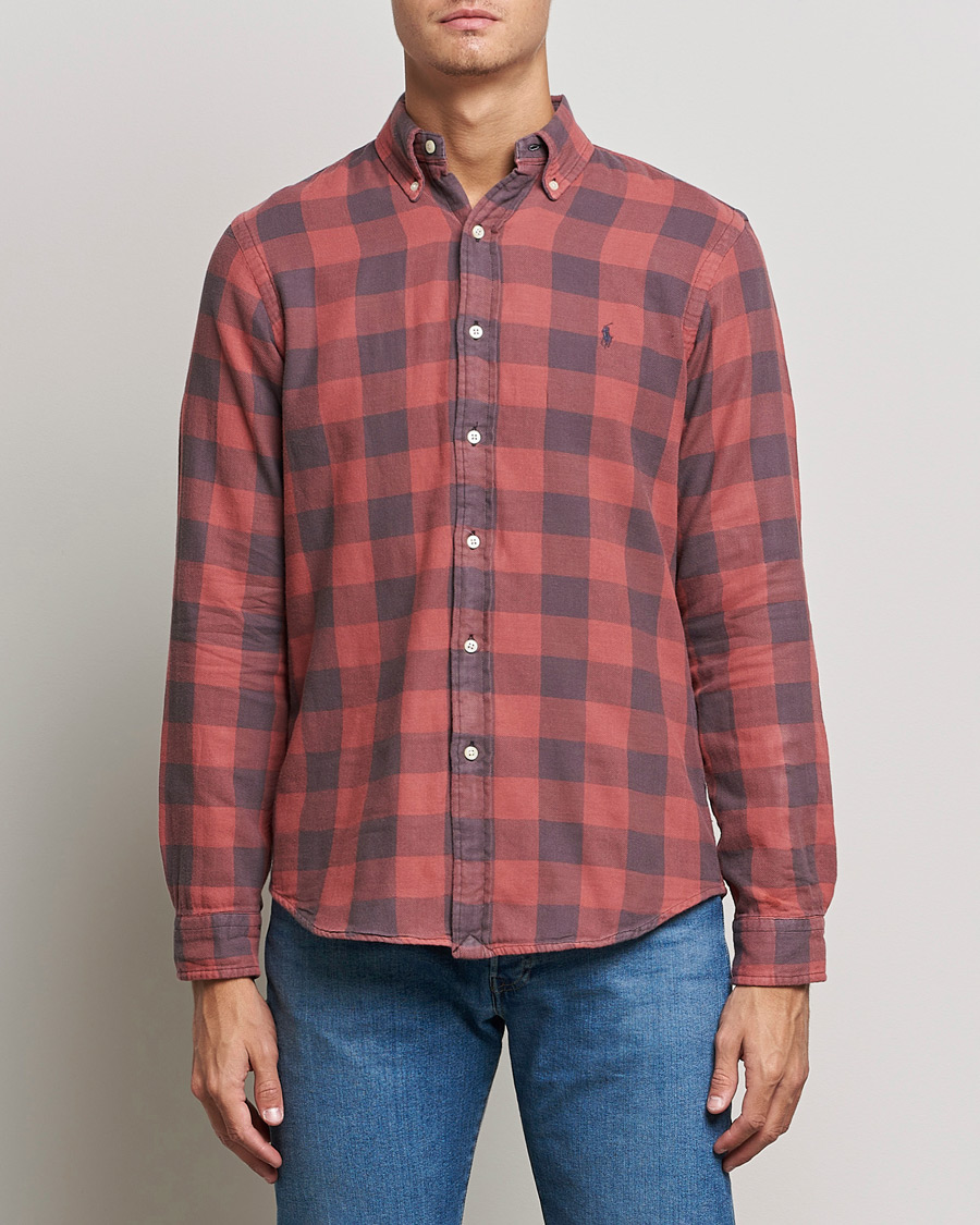 Herren | Hemden | Polo Ralph Lauren | Custom Fit Double Faced Checked Shirt Red/Black