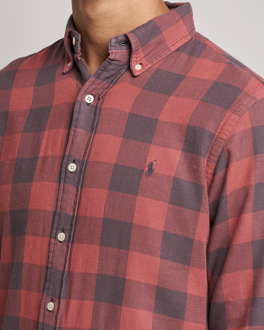 Herren | Hemden | Polo Ralph Lauren | Custom Fit Double Faced Checked Shirt Red/Black