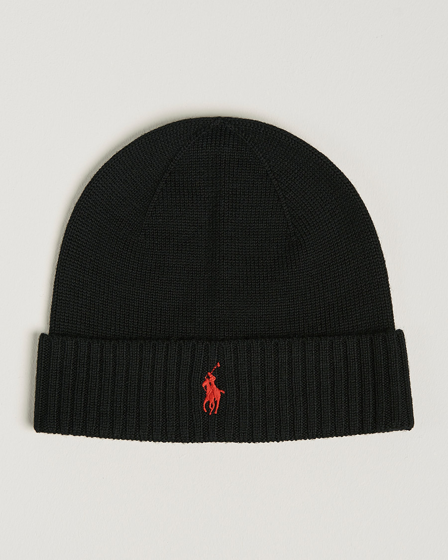 Herren | Mützen | Polo Ralph Lauren | Merino Beanie Polo Black