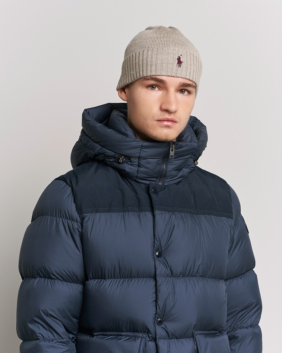 Herren | Polo Ralph Lauren | Polo Ralph Lauren | Merino Wool Beanie Oatmeal Heather