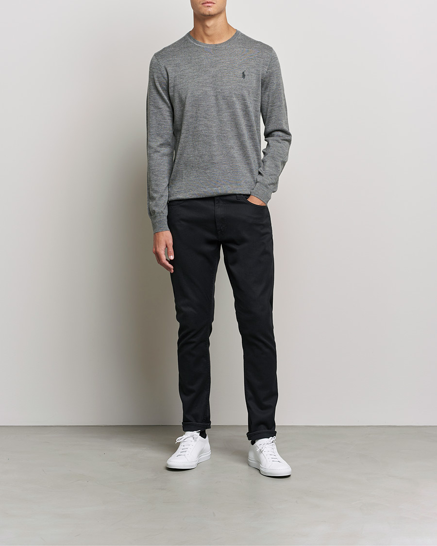 Herren | Polo Ralph Lauren | Polo Ralph Lauren | Merino Crew Neck Pullover Fawn Grey Heather