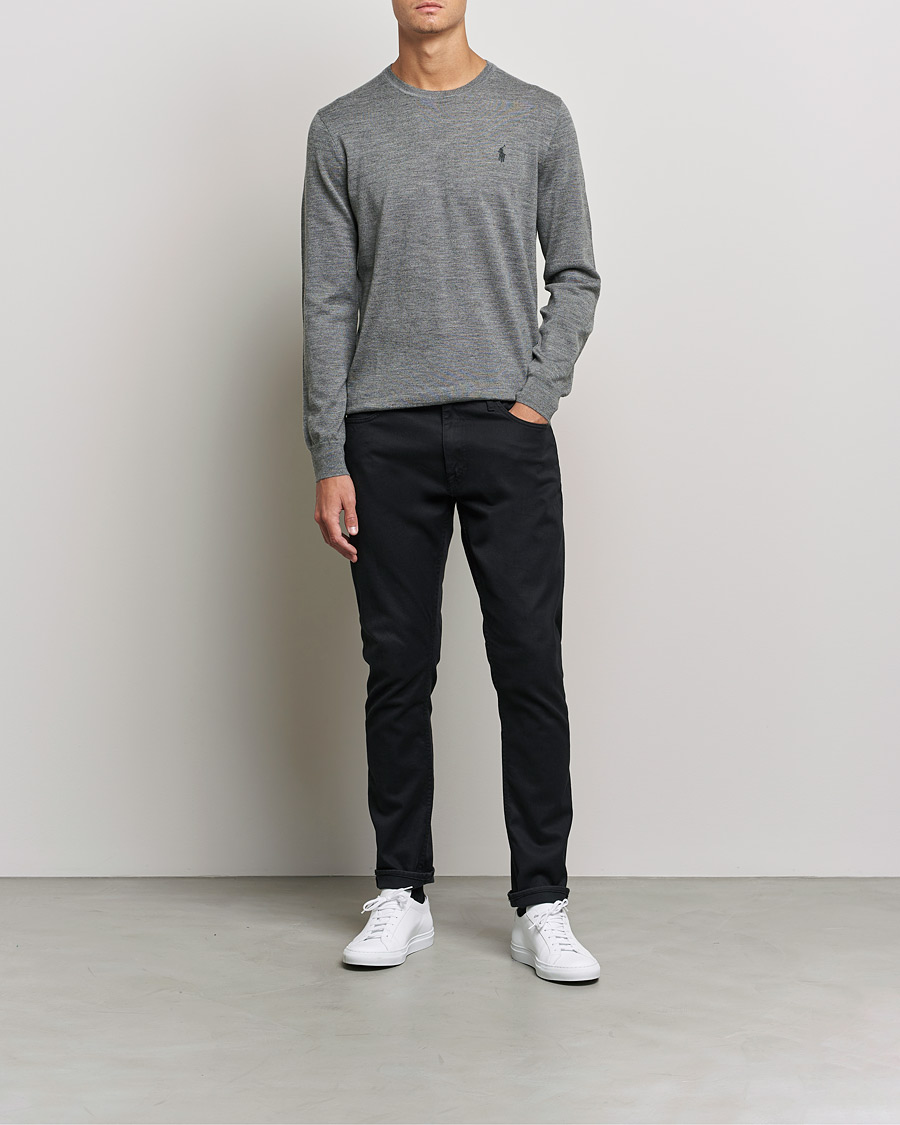 Herren | Pullover | Polo Ralph Lauren | Merino Crew Neck Pullover Fawn Grey Heather