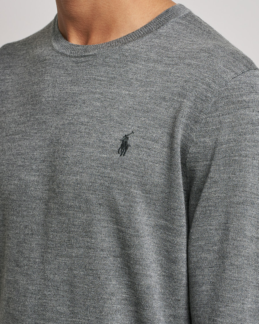 Herren | Pullover | Polo Ralph Lauren | Merino Crew Neck Pullover Fawn Grey Heather