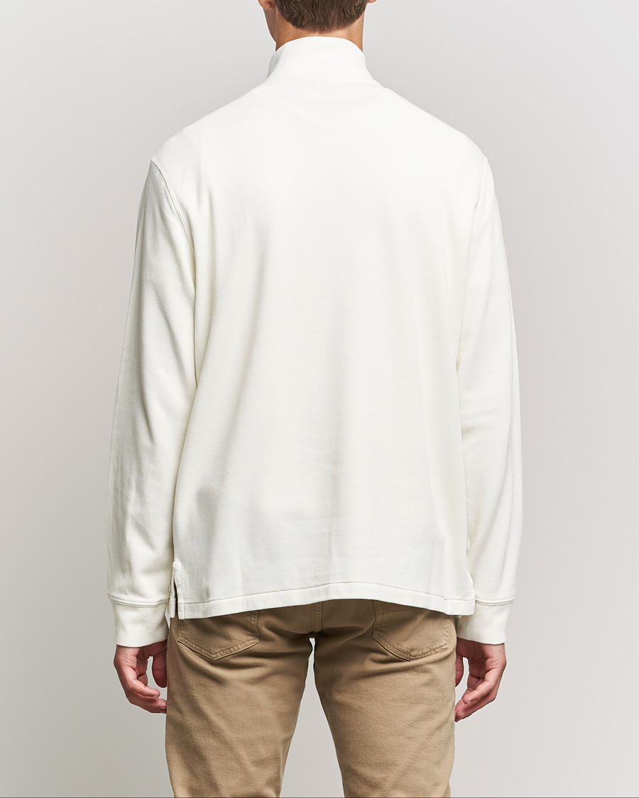 Herren | Pullover | Polo Ralph Lauren | Double Knit Jaquard Half Zip Sweater Chic Cream