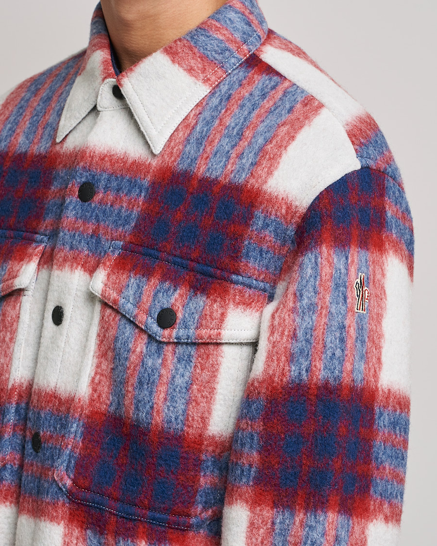 Herren | Jacken | Moncler Grenoble | Waier Padded Shirt Jacket White/Red