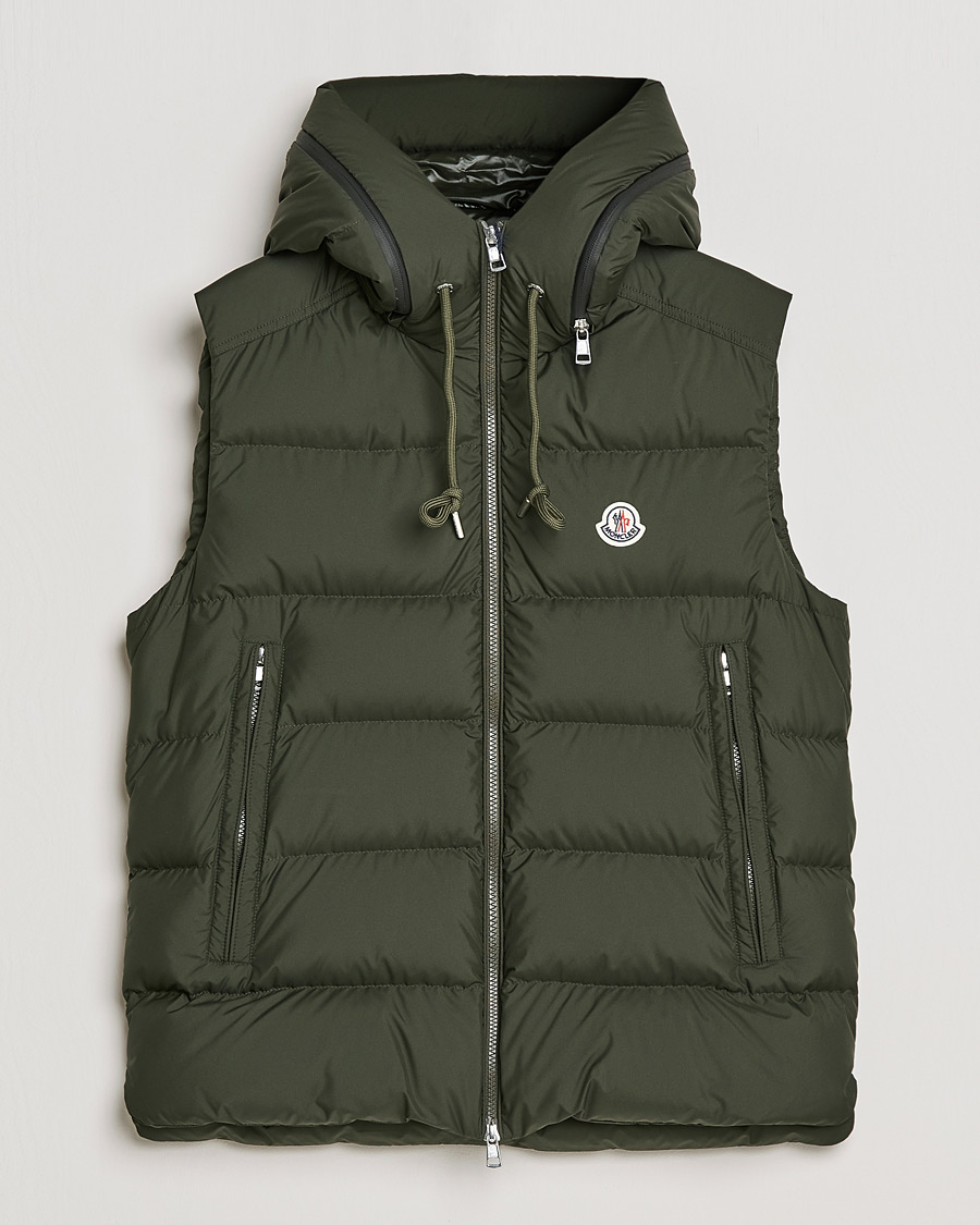Herren | Jacken | Moncler | Cardamine Hooded Down Vest Dark Green