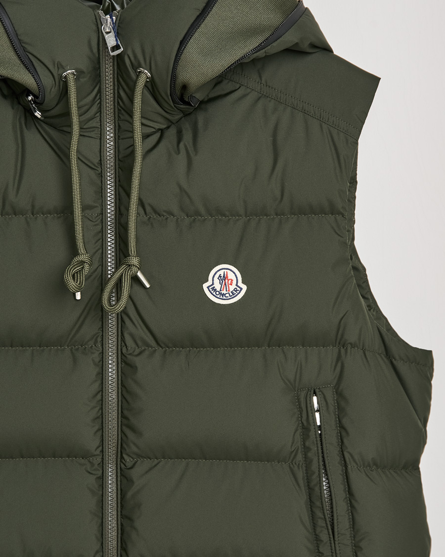 Herren | Jacken | Moncler | Cardamine Hooded Down Vest Dark Green